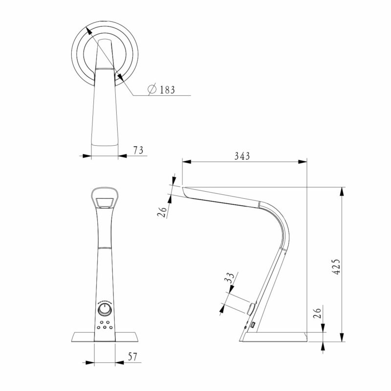 Настільна лампа The Light 8W 450Lm 3000-6500K TL50018 Золота