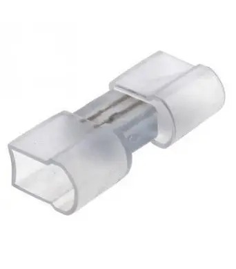 Конектор для світлодіодного неону 8х16 PROLUM™ пластик + 2 голки