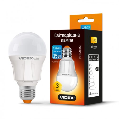 Лампа світлодіодна LED Videx А60 15W Е27 4100K VL-A60-15274