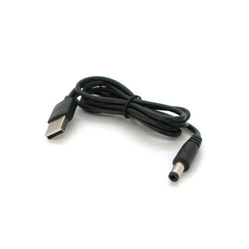 Кабель USB2.0(V) 5.5/2.1mm DC 1м, Чорний ОЕМ, Q1000