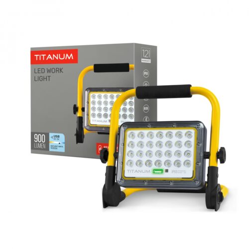 Прожектор акумуляторний LED IP65 TITANUM 20W 900Lm 5000K TL-FA-105