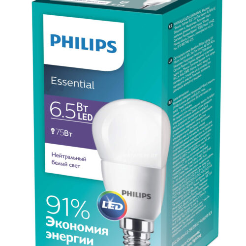 Лампа світлодіодна LED PHILIPS ESS LEDLustre 6,5W E14 4000K