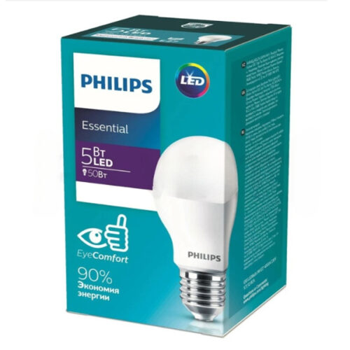 Лампа світлодіодна LED PHILIPS PH LEDBulb 5W E27 6500K 230V