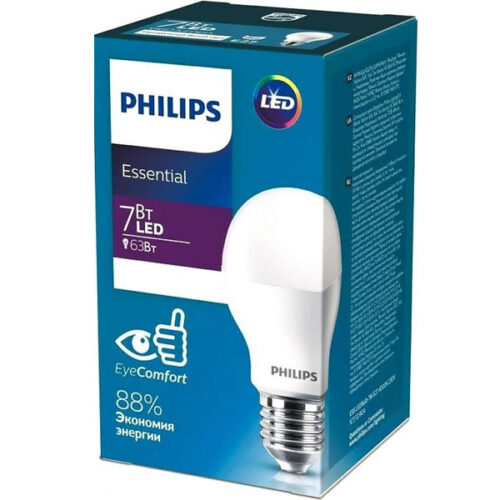Лампа світлодіодна LED PHILIPS PH LEDBulb 7W E27 6500K 230V