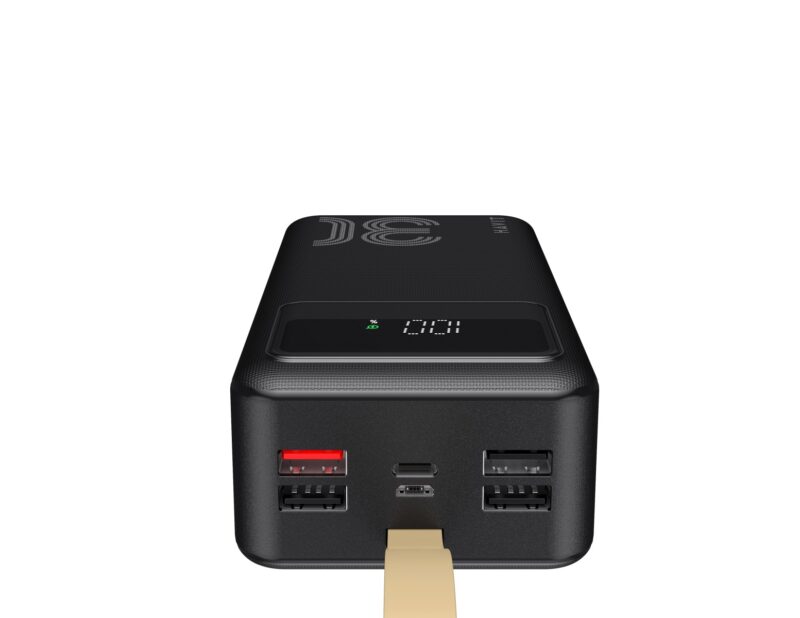 Повербанк Havit 30000mAh QC+PD 22,5W чорний HV-PB110