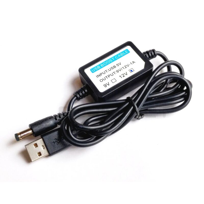 Кабель живлення USB-DC від повербанку для роутера на 12V, max 2A