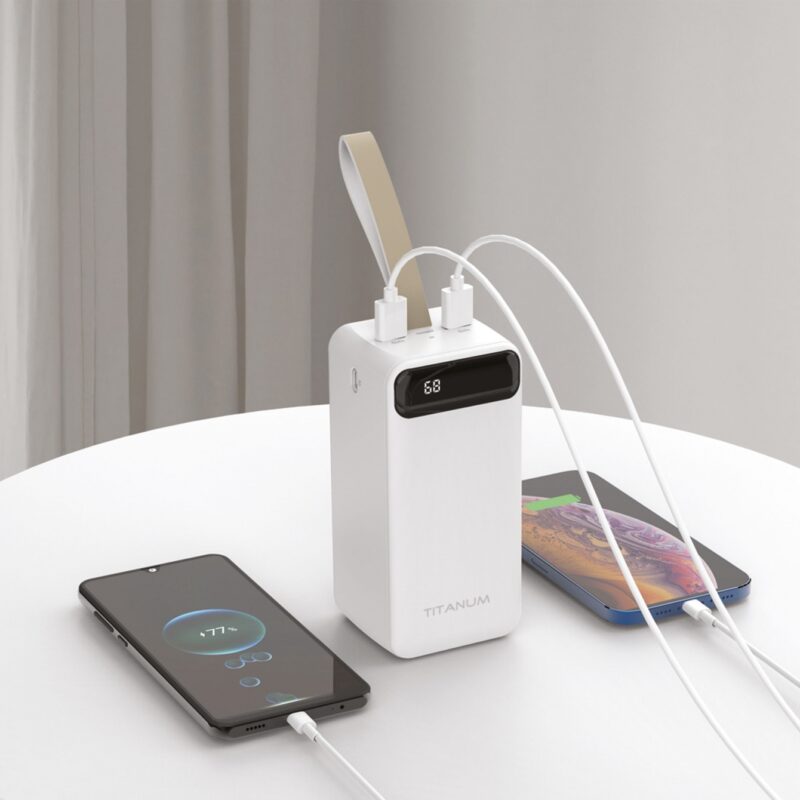 Повербанк Titanum 50000mAh 22.5W білий TPB-741S-W