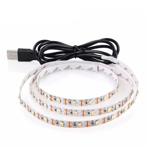 USB стрічка світлодіодна SvC Mono 1м, 120LED/метр 5V з живленням від USB
