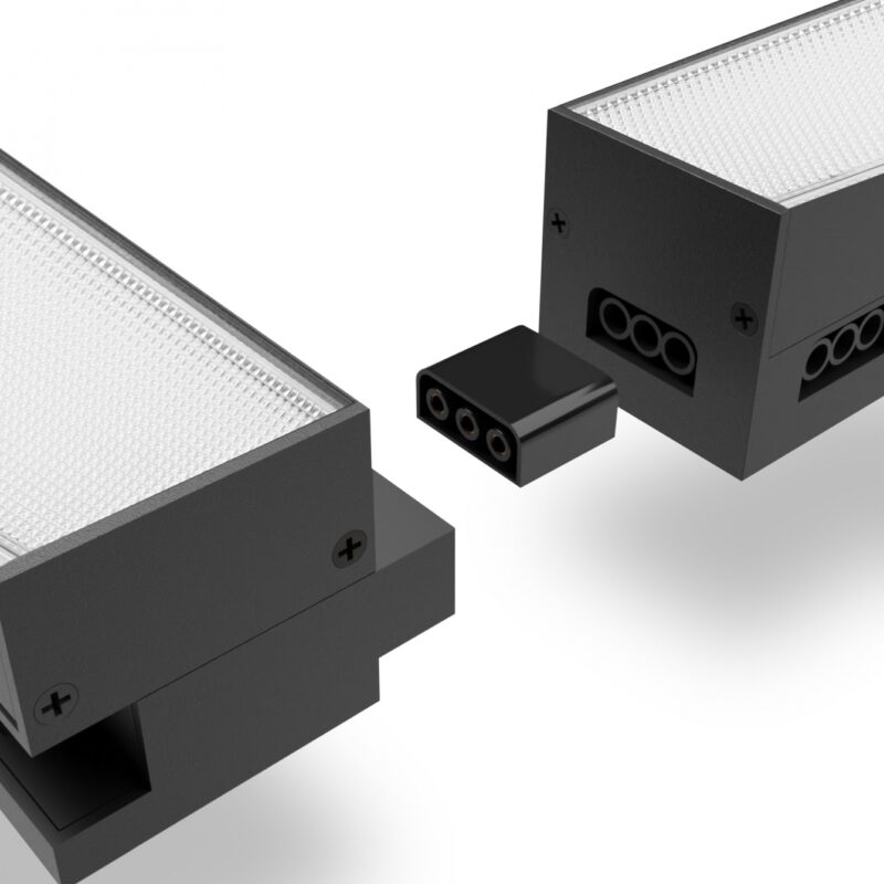 Лінійний магістральний світильник  LED Videx 24W 0.6М 5000K 220V чорний VL-BNL02-24065B