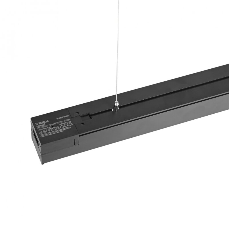 Лінійний магістральний світильник  LED Videx 24W 0.6М 5000K 220V чорний VL-BNL02-24065B