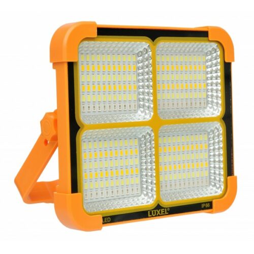 Прожектор переносний Luxel з сонячною панеллю 20W 400Lm IP66 SFLP-20