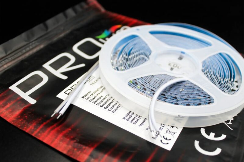 Світлодіодна LED стрічка PROlum™ 2835120 IP20 5V Серія S, Білий (5500-6000К)