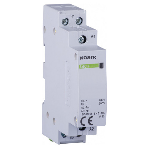 Контактор модульний Noark Ex9CH25 25А 230V 1НВ+1НЗ