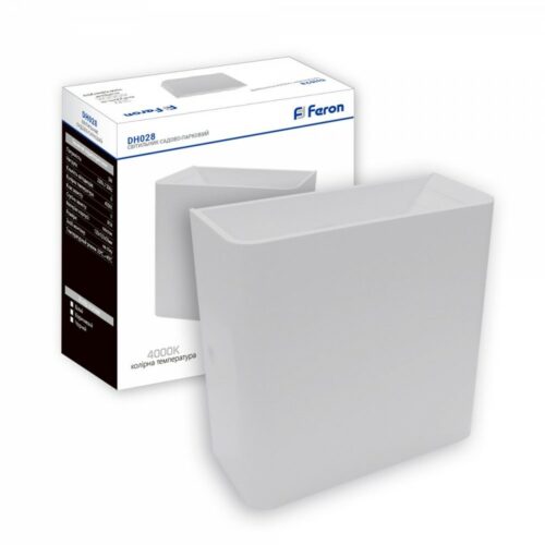 Світильник архітектурний Feron 3W IP54 4000К DH028 білий 120*120*50мм