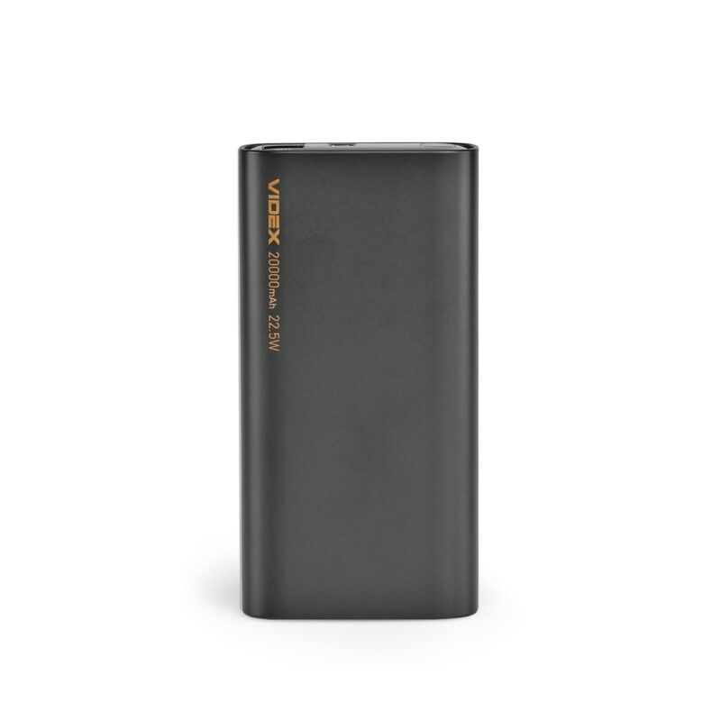 Повербанк Videx VPB-320-B 20000mAh 22.5W QC+PD Чорний