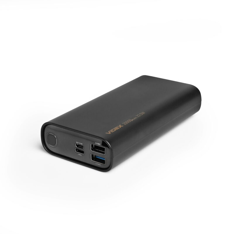 Повербанк Videx VPB-320-B 20000mAh 22.5W QC+PD Чорний