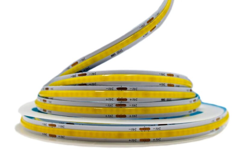 Світлодіодна LED стрічка PROLUM™ 24V, СОВ, 320 LED, IP20, Series PRO, Білий (5500-6000К)