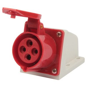 Силова розетка стаціонарна e.socket.pro.4.32, 4п., 380В, 32А