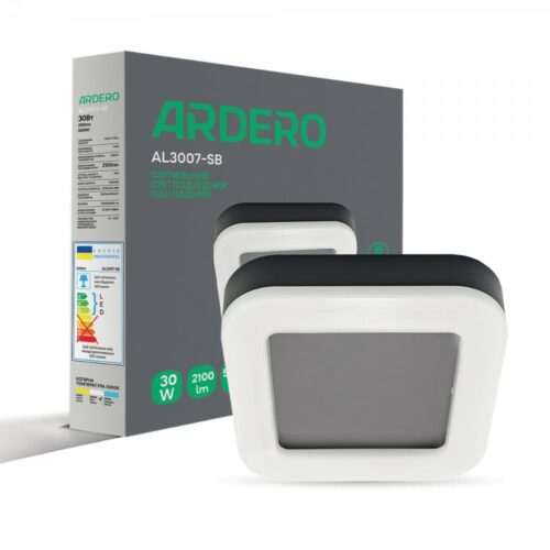 Світлодіодний накладний світильник Ardero AL3007-SB 30Вт 5000K чорний