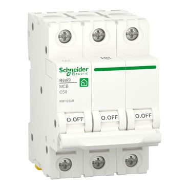Автоматичний вимикач Schneider RESI9 6kA 3P 50A C