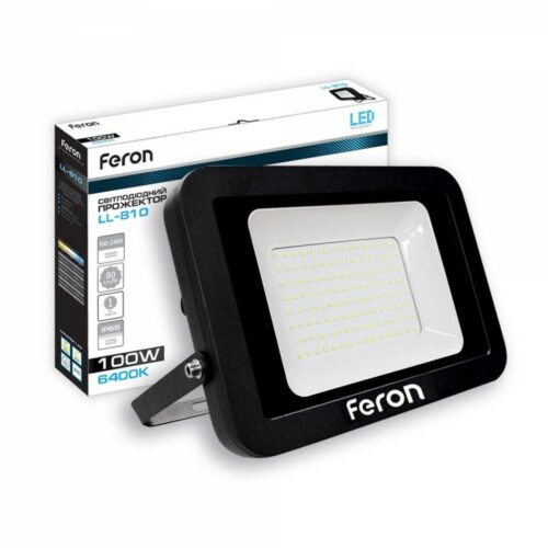 Світлодіодний прожектор Feron LL-810 100Вт 6400K чорний