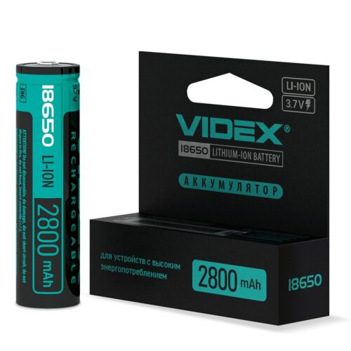 Акумулятор Videx літій-іонний 18650 (з захистом) 2800mAh 18650-P/2800/1CB