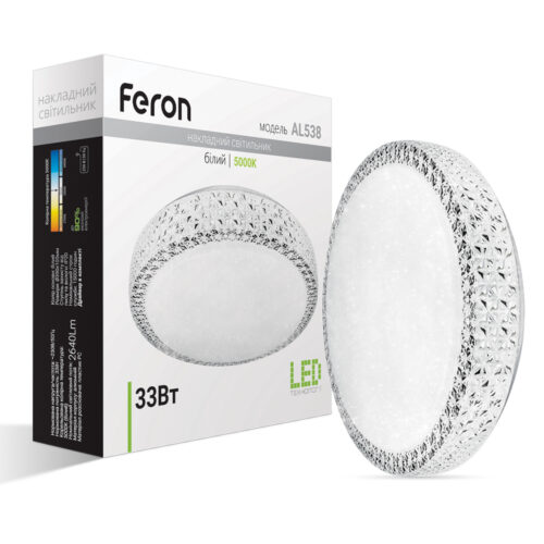 Світлодіодний накладний світильник Feron AL538 33Вт 5000K білий