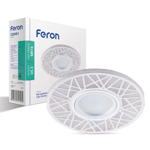 Вбудований світильник Feron CD991 під лампу з підсвіткою білий