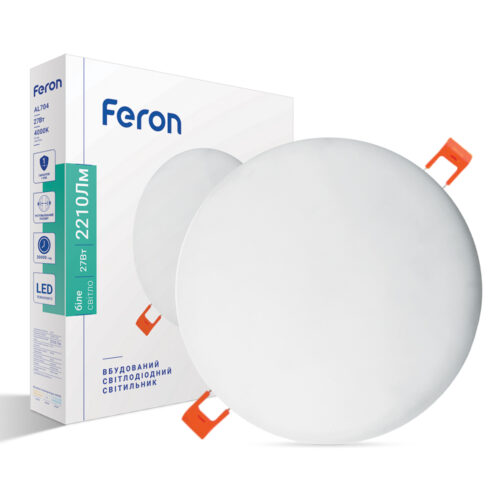 Світлодіодний вбудований світильник Feron AL704 27Вт 4000K білий