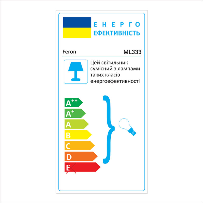 Трековий світильник Feron ML333 під лампу білий