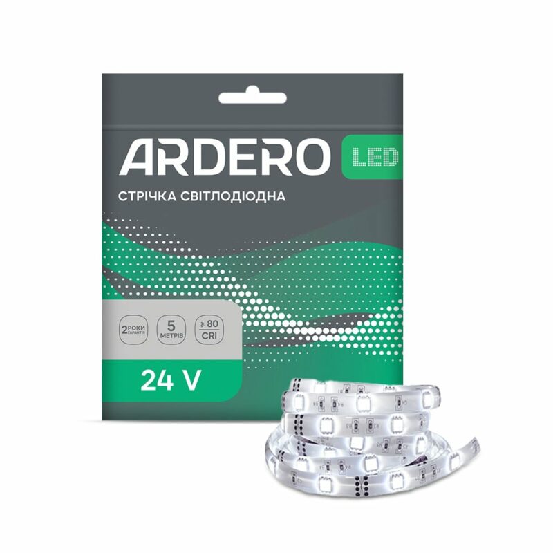 Світлодіодна стрічка Ardero LS806ARD 24В 3000K