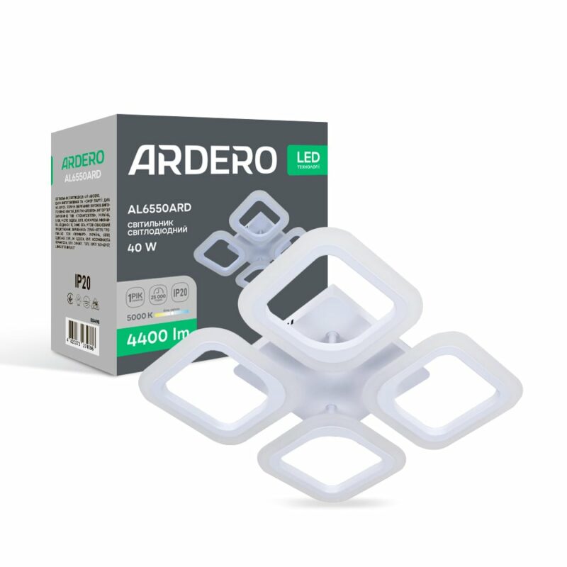 Світлодіодний накладний світильник Ardero AL6550ARD MATEO 40Вт 5000K білий