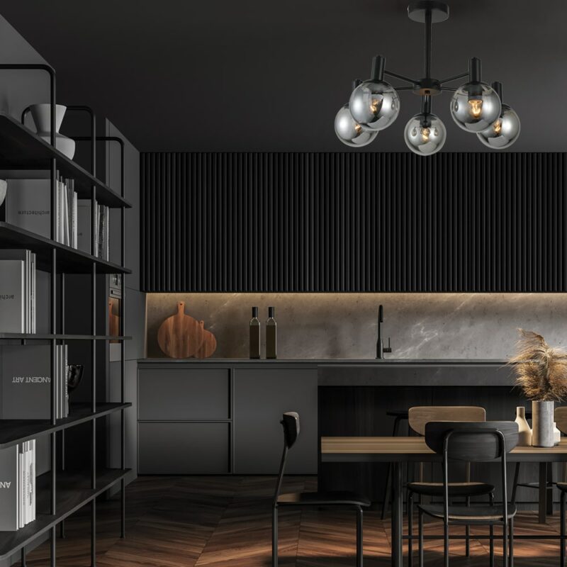 Накладний світильник Ardero BL1550-1 NEAPOL під лампу чорний