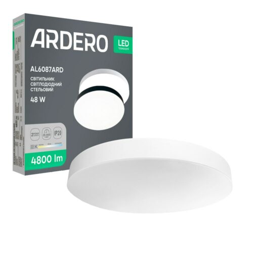 Світлодіодний накладний світильник Ardero AL6087ARD TREND 48Вт білий