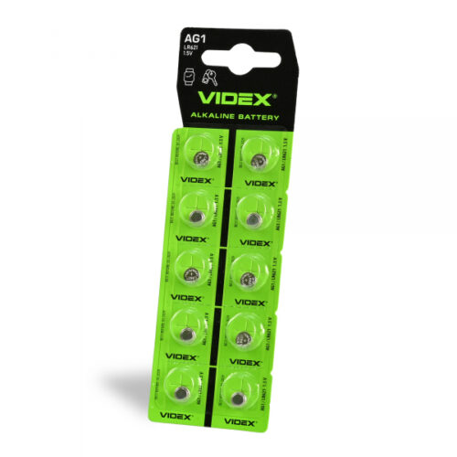 Батарейка годинникова Videx AG 1/LR621 BLISTER CARD 10 шт