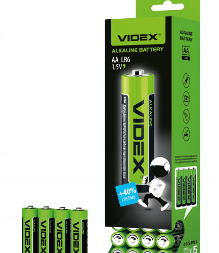 Батарейка лужна Videx LR6/AA 4шт SHRINK