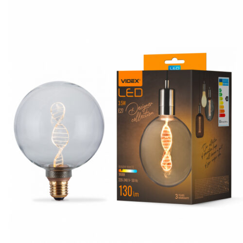 LED лампа VIDEX Filament VL-DNA-G125-C 3.5W E27 1800K