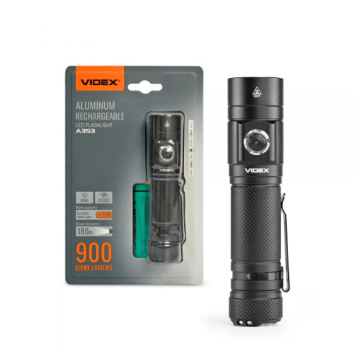 Портативний світлодіодний ліхтарик VIDEX VLF-A353 900Lm 5000K