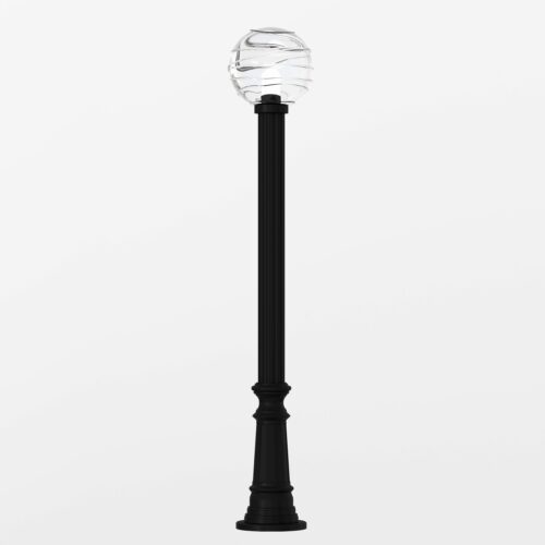 Парковий світильник,  Чорний Прозорий, Pikart Lights