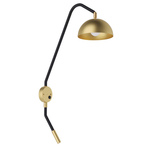 Настінне бра Prima,  Золотий/чорний, Pikart Lights