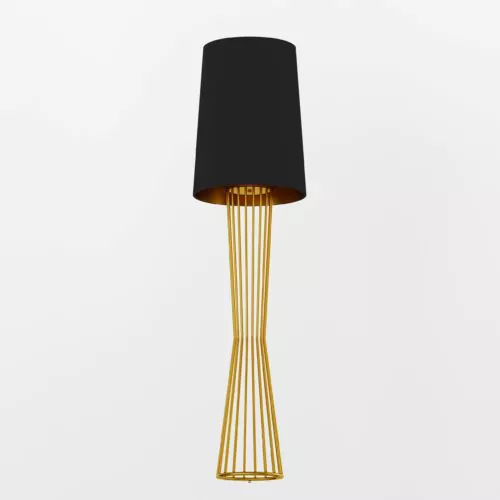 Торшер Pano, Світла латунь/чорний, Pikart Lights