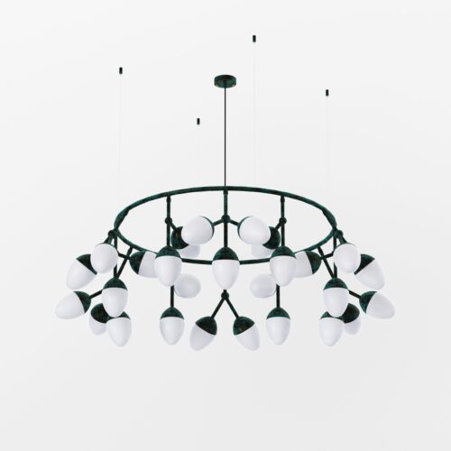 Burgeon Lamp 2,  Зелена латунь, Pikart Lights