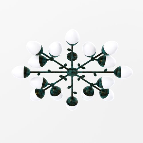 Burgeon Lamp,  Зелена латунь, Pikart Lights