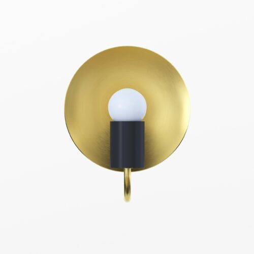 Настінне бра Orbit,  Світла латунь/чорний, Pikart Lights