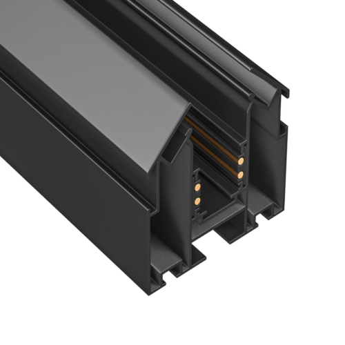 Магнітний трек під натяжну стелю (Гарпунна система),  Чорний 100 см, Pikart Lights