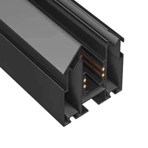 Магнітний трек під натяжну стелю (Гарпунна система),  Чорний 100 см, Pikart Lights