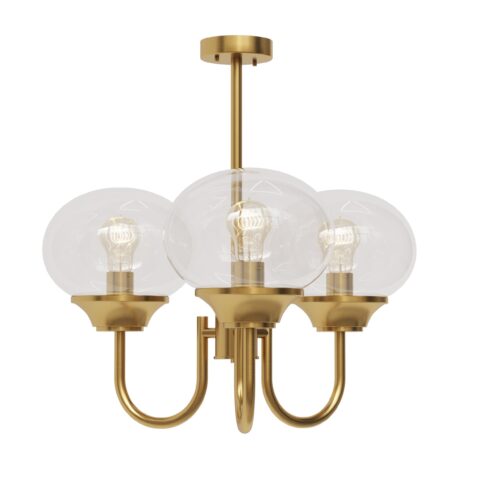 Люстра Classic 4,  Світла латунь Прозорий, Pikart Lights