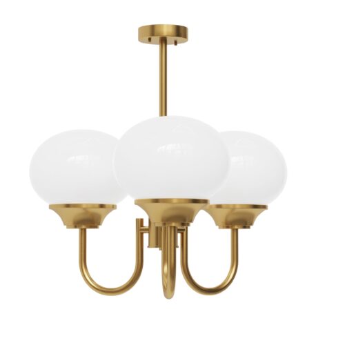 Люстра Classic 4,  Світла латунь Білий, Pikart Lights