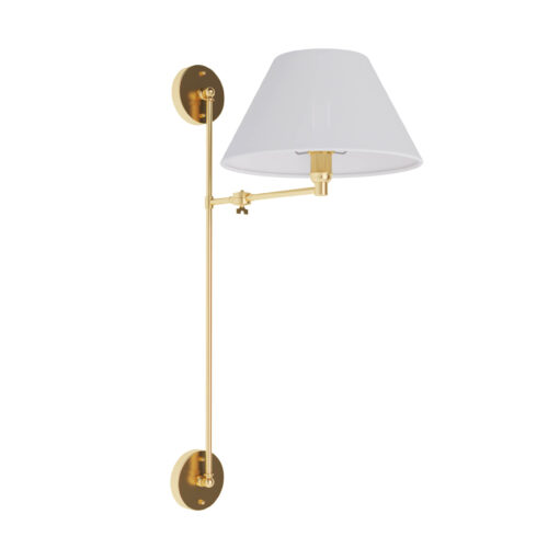 Настінний світильник, бра Paralume,  Світла латунь/білий, Pikart Lights