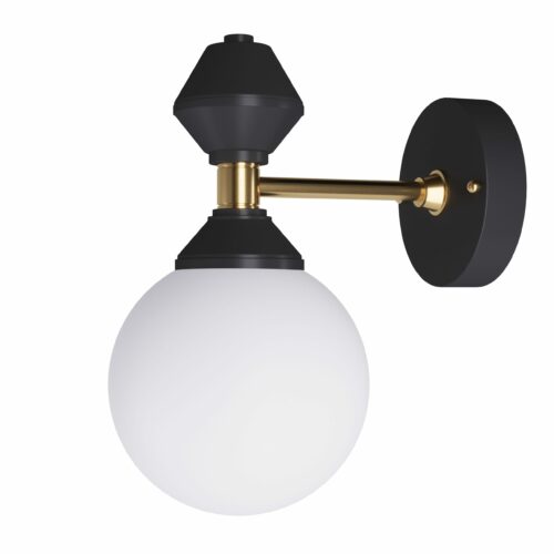Настінне бра Dome №3 Світла латунь/чорний, Pikart Lights